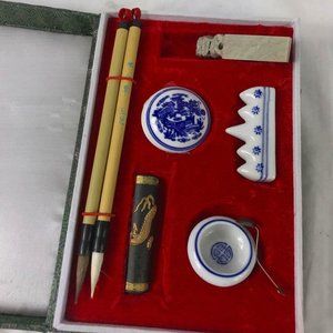 Calligraphy Writing Set with Wooden Storage Box